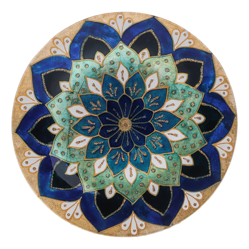 بشقاب دیوارکوب طرح گل کد 001 بشقاب دیوارکوب طرح گل کد 001