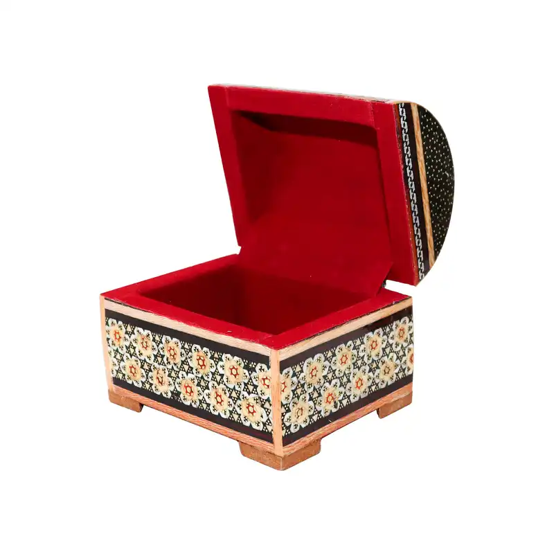 جعبه جواهرات خاتم کاری مدل صندوقچه کد 877HQ1f3