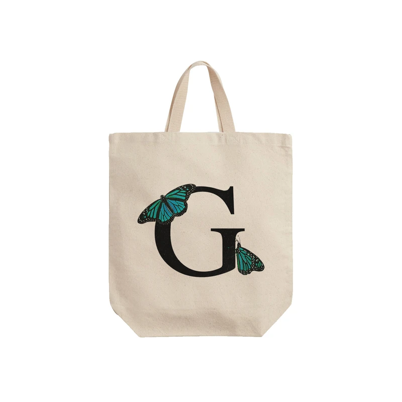 ساک خرید ترمه طراحان ایده مدل حرف G پروانه ای کد cfp3009 - S