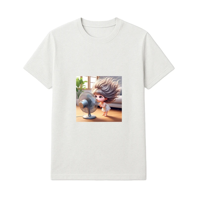 تی‌شرت آستین کوتاه راحتی دخترانه مدل بازی کودکانه