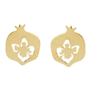 گوشواره طلا 18 عیار زنانه کانیار گالری کد GOA123