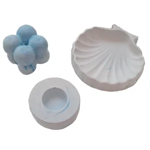 ست 3 تکه جاعودی و جاشمعی سنگی مدل B215