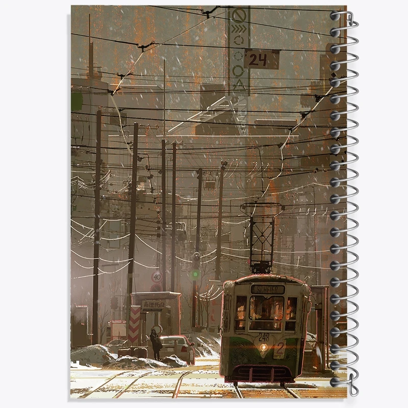 دفتر نقاشی 50 برگ خندالو طرح قطار شهری کد F533