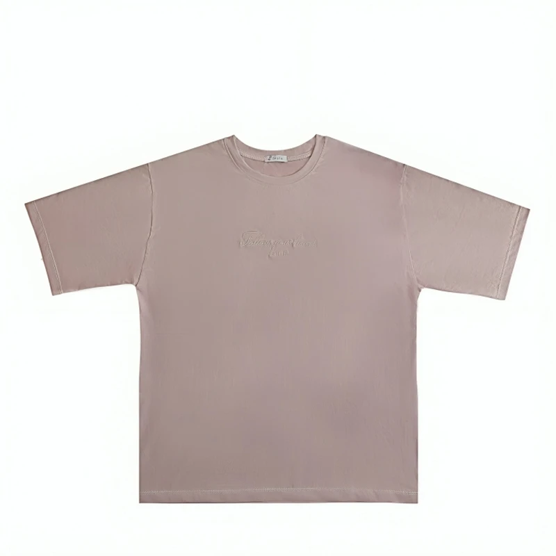 تی‌شرت آستین کوتاه زنانه ایپلیک زی مدل گلدوزی متن کد IP16.5