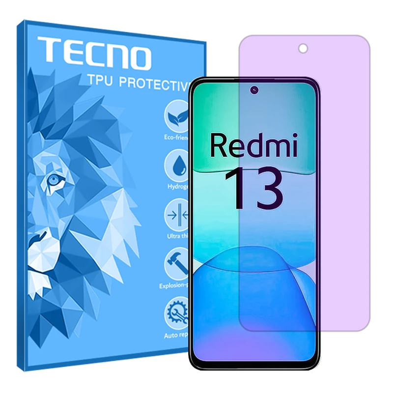 محافظ صفحه نمایش ضد اشعه بنفش تکنو مدل Resistant‌ مناسب برای گوشی موبایل شیائومی Redmi 13