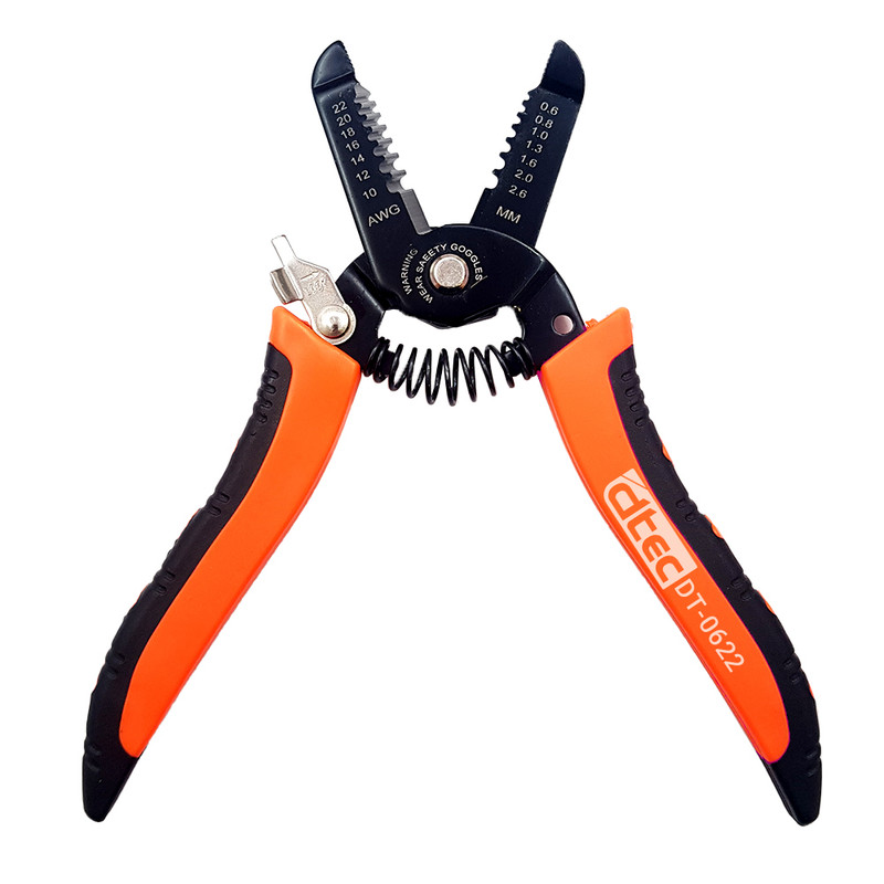 انبر سیم لخت کن دی تک مدل DT-0622 سایز 7 اینچ انبر سیم لخت کن دی تک مدل DT-0622 سایز 7 اینچ