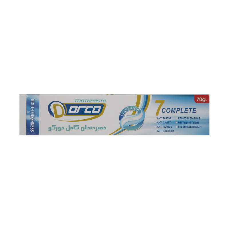خمیر دندان دورکو مدل 7 Complete تحت لیسانس حجم 70 میلی لیتر خمیر دندان دورکو مدل 7 Complete تحت لیسانس حجم 70 میلی لیتر