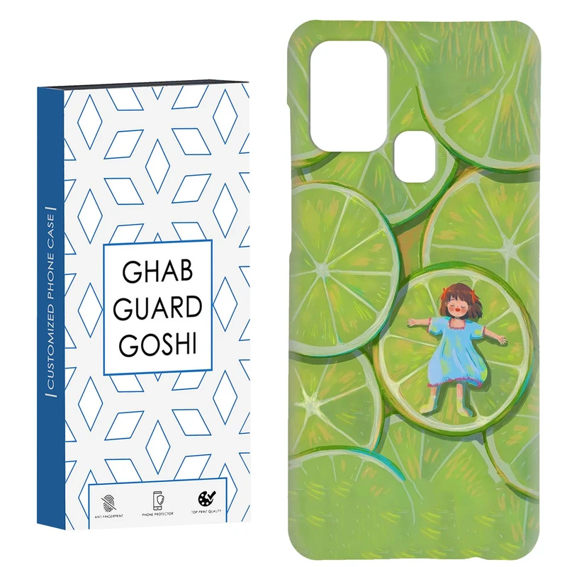 کاور قاب گارد گوشی طرح دختر لیمویی کد Dimo-258 مناسب برای گوشی موبایل سامسونگ Galaxy A21s