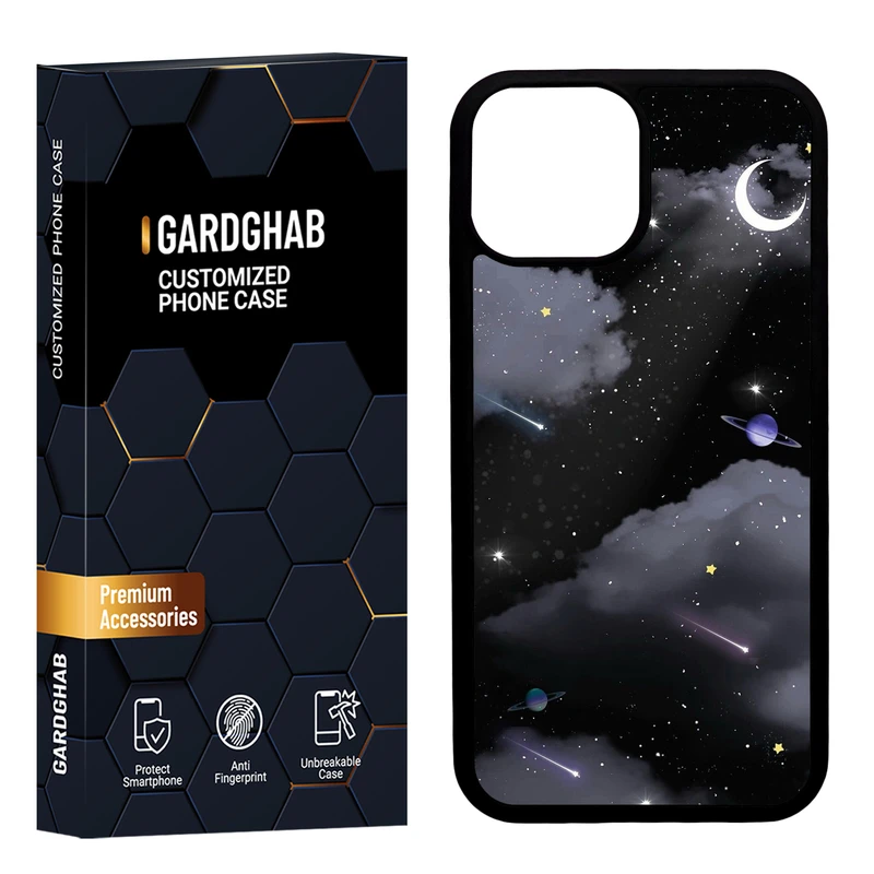 کاور گارد قاب مدل دور ژله ای هنری مناسب برای گوشی موبایل اپل iPhone 13 Mini