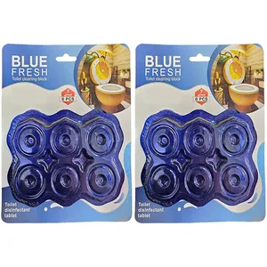 قرص خوشبوکننده توالت فرنگی بلو فرش مدل Power Active دو بسته 6 عددی