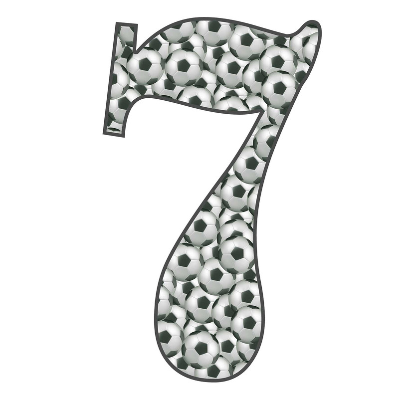 قیمت و خرید استند رومیزی تولد مدل عدد 7 طرح فوتبال کد 1330