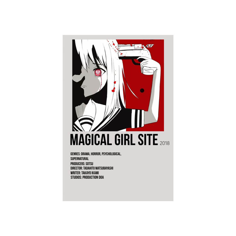 استیکر مدل انیمه طرح Magical Girl Site