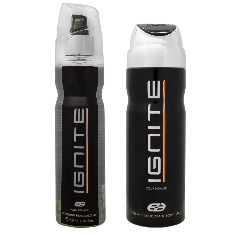 بادی اسپلش مردانه عماد آرا مدل Ignite حجم 250 میلی لیتر به همراه اسپری بدن مردانه عماد آرا مدل Ignite حجم 200 میلی لیتر بادی اسپلش مردانه عماد آرا مدل Ignite حجم 250 میلی لیتر به همراه اسپری بدن مردانه عماد آرا مدل Ignite حجم 200 میلی لیتر