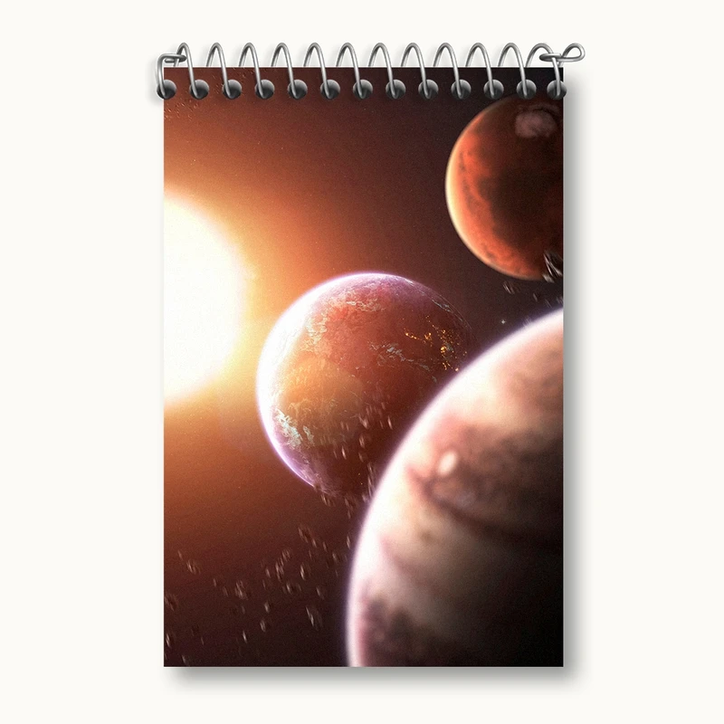 دفتر یادداشت 50 برگ خندالو مدل کهکشان کد F1835