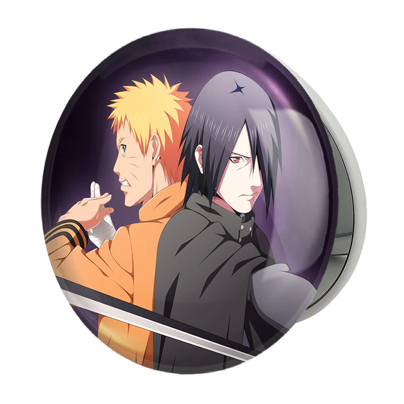 آینه جیبی خندالو طرح ناروتو و ساسکه انیمه بوروتو Boruto مدل تاشو کد 13139 