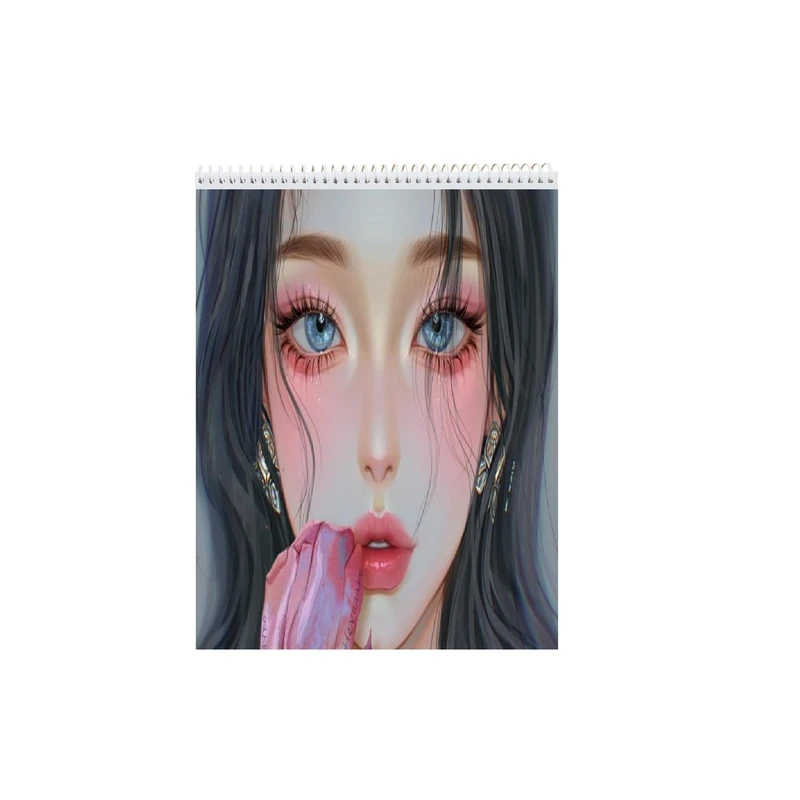 دفتر نقاشی 50 برگ نیکاد مدل دخترانه طرح FACE کد A4