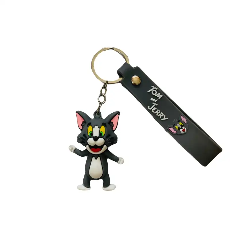 جاکلیدی مدل سیلیکونی طرح گربه تام و موش جری کد JIMI110 مجموعه 2 عددی