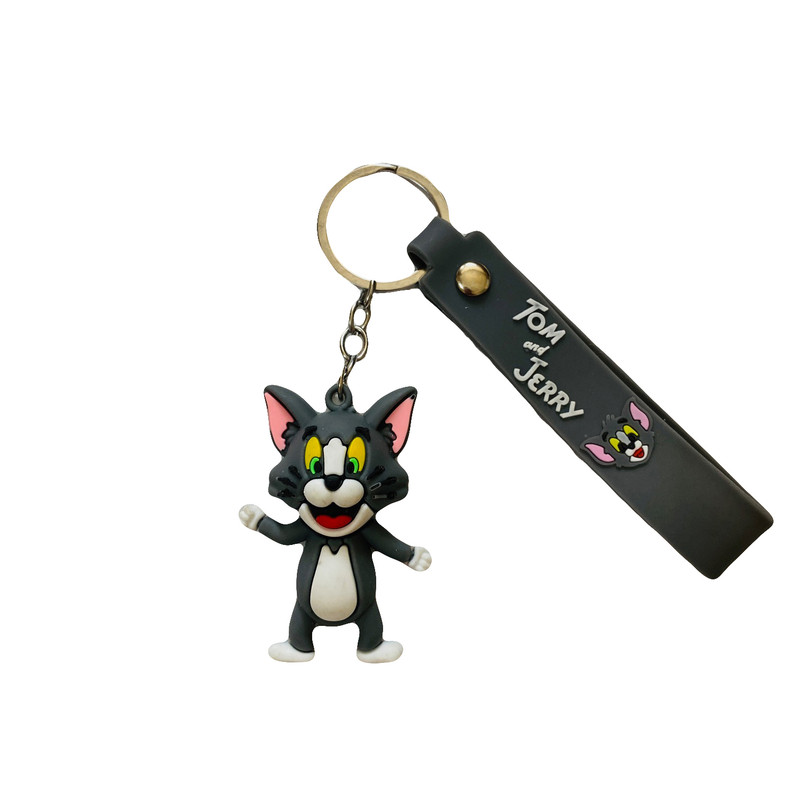 جاکلیدی مدل سیلیکونی طرح گربه تام و موش جری کد JIMI110 مجموعه 2 عددی