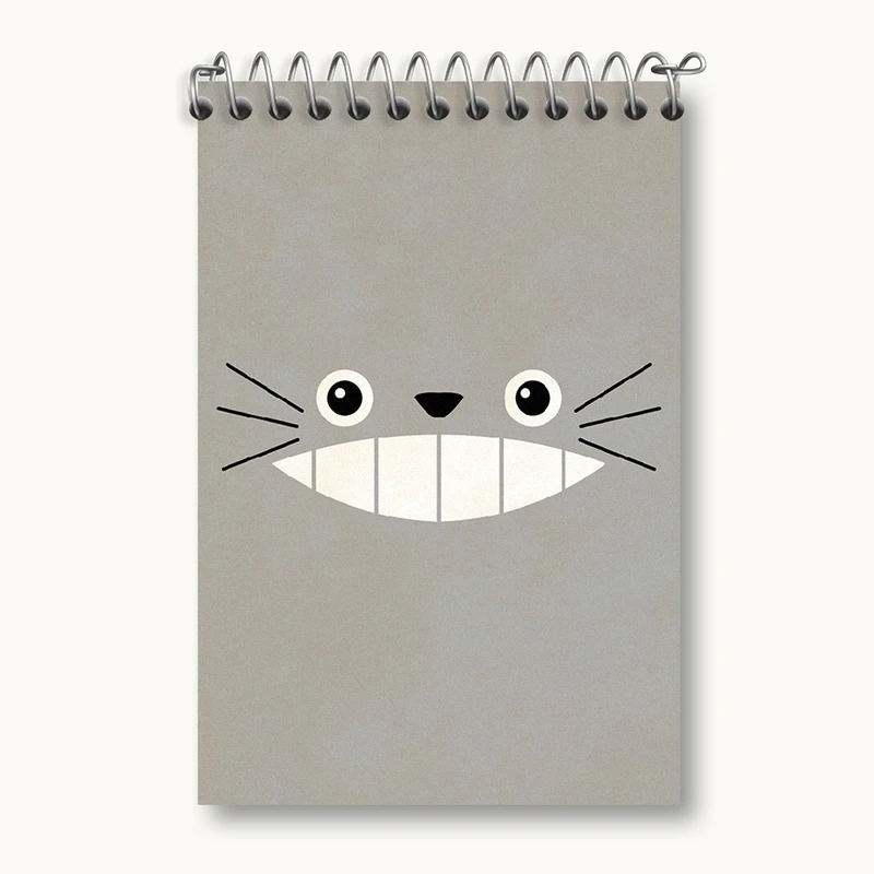 دفتر یادداشت 50 برگ خندالو مدل انیمه توتورو (Totoro) کد F366