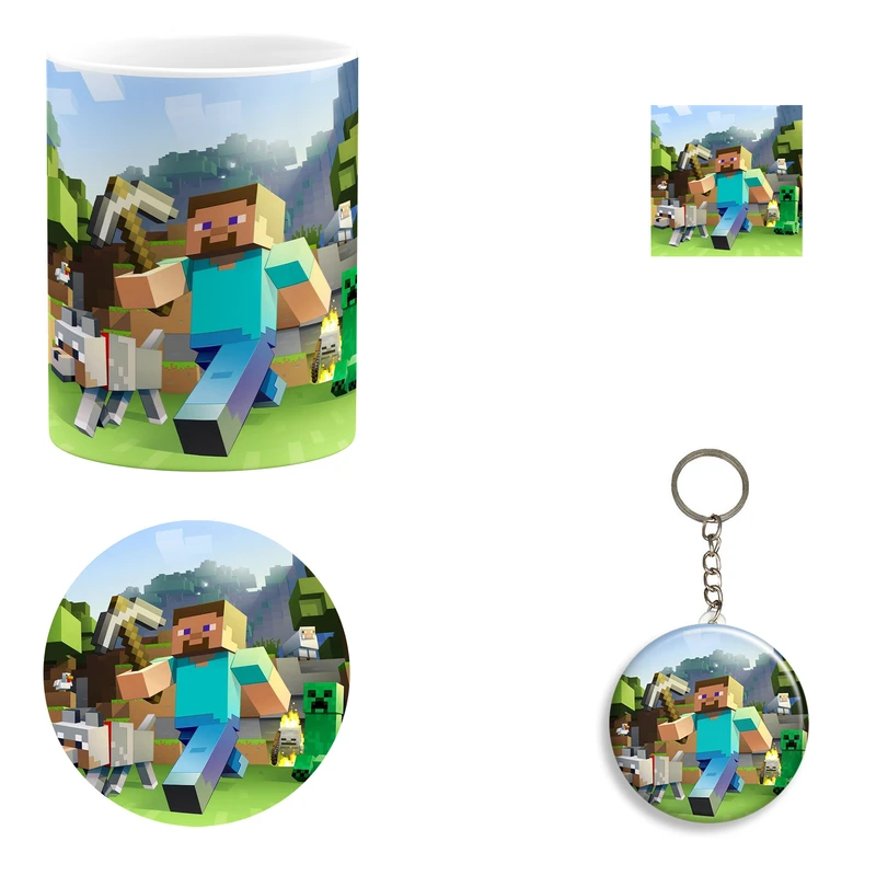 ست هدیه ماگ مدل ماینکرافت کد B4