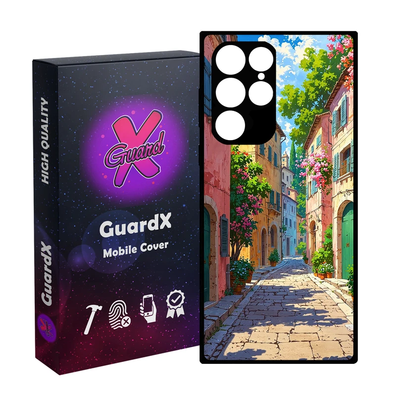 کاور گارد ایکس طرح کوچه مدل Glass10748 مناسب برای گوشی موبایل سامسونگ Galaxy S23 Ultra