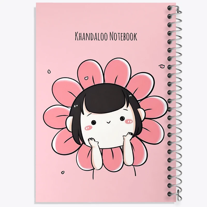 دفتر مشق 100 برگ خندالو طرح دخترانه کیوت کد N3957