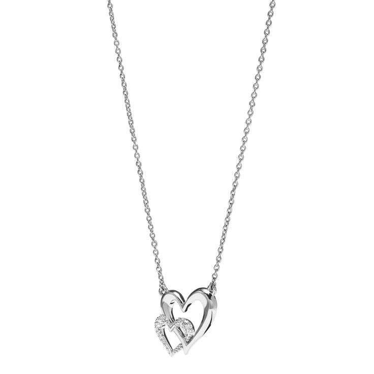 گردنبند نقره زنانه قیراط طرح قلب کد GH4214