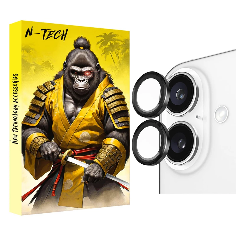 محافظ لنز دوربین انتک مدل Ring Metal Lens Protector مناسب برای گوشی موبایل اپل Iphone 16 / 16 Plus