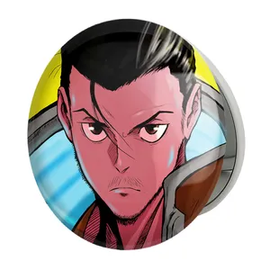 آینه جیبی خندالو طرح دیوید انیمه سایبر بانک Cyberpunk مدل تاشو کد 22448 