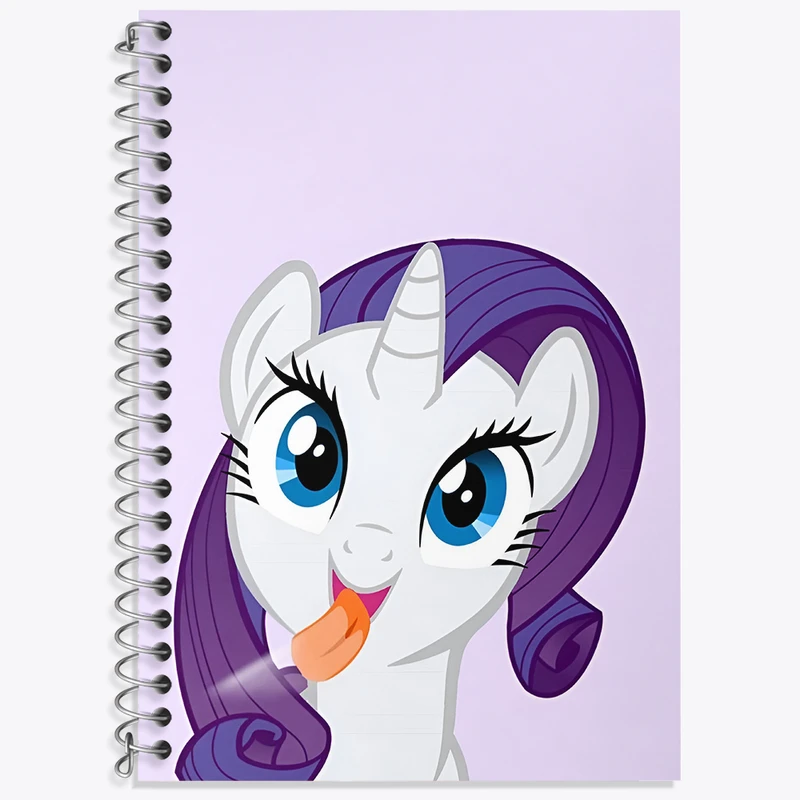 دفتر زبان 50 برگ خندالو مدل سه خط طرح رریتی پونی کد N3284