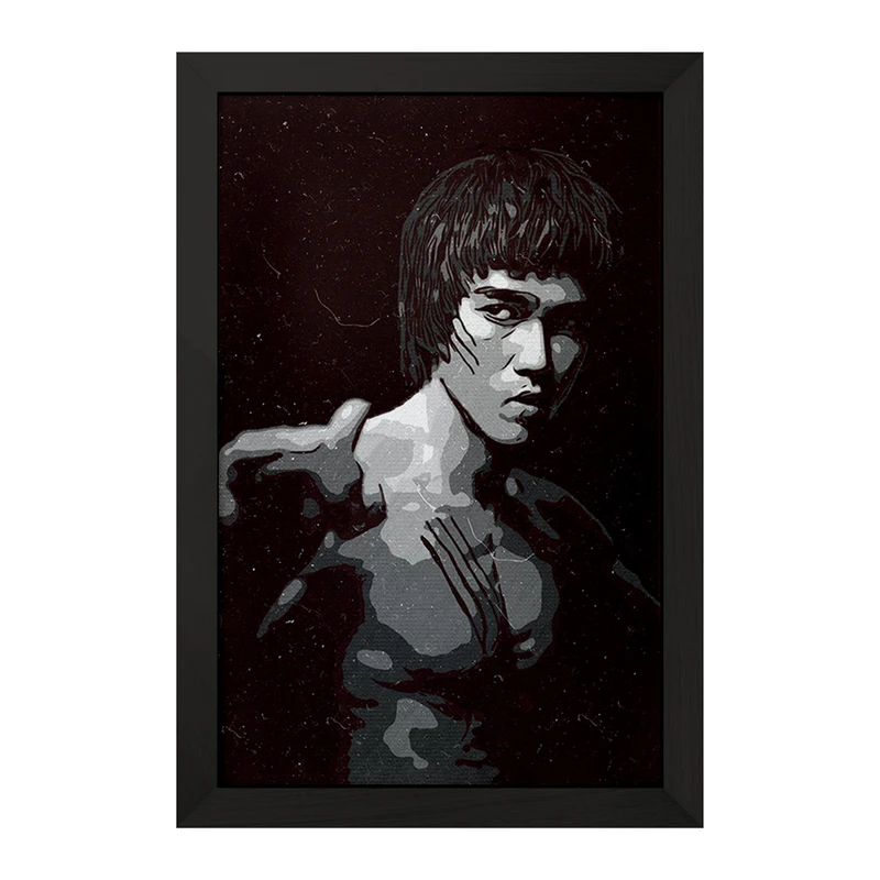 تابلو خندالو مدل بروس لی (Bruce Lee) کد F1789