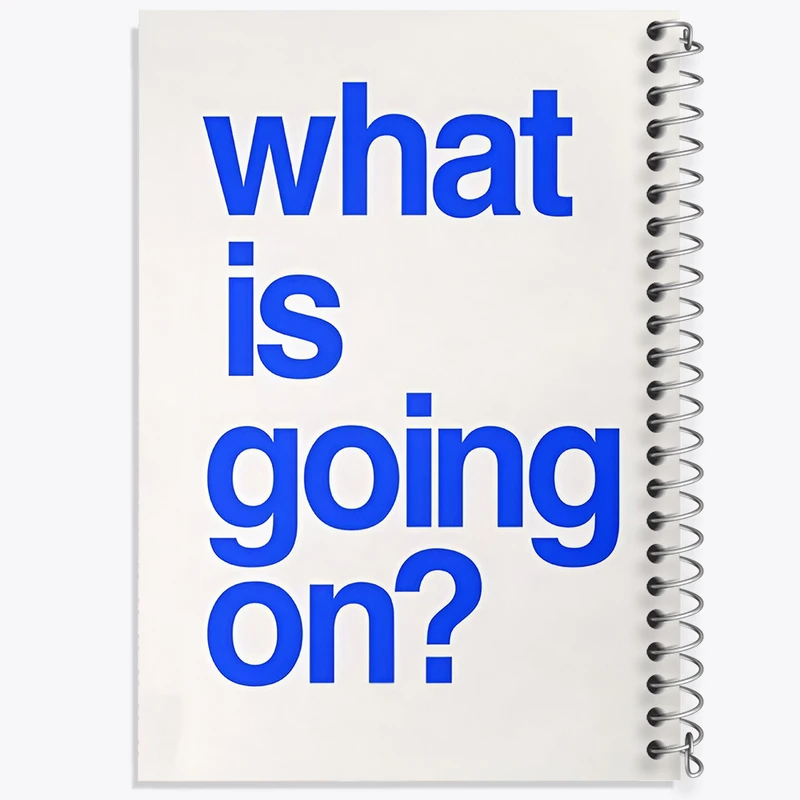 دفتر مشق 50 برگ خندالو طرح What Is Going On? کد F6399