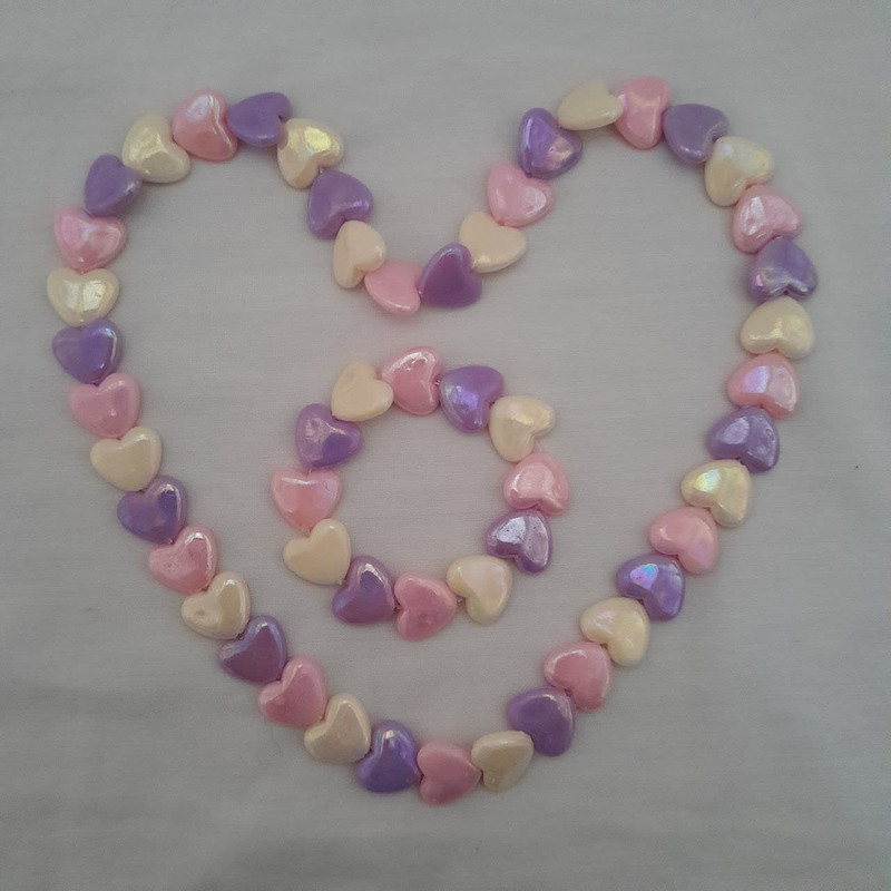 نیم ست دخترانه مدل قلبی شاین کد m0267