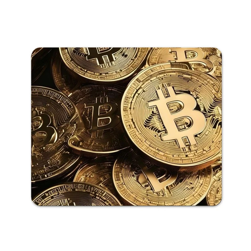 ماوس پد پاد آفرین طرح ارز دیجیتال کریپتو بیت کوین کد 123 سایز 19*24 سانتی متر