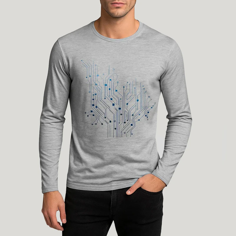 تیشرت آستین بلند مردانه کد F129