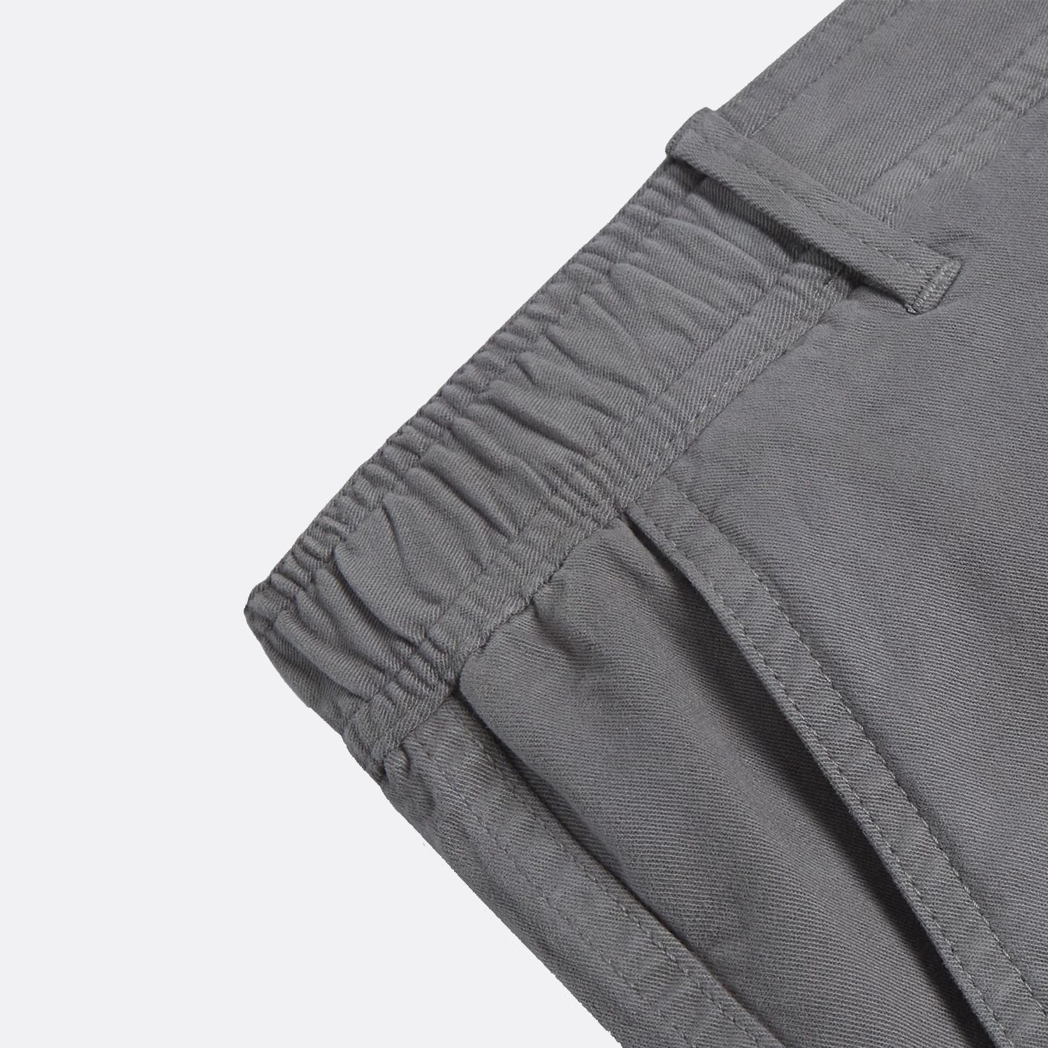 شلوارک مردانه مامی دوز مدل کتان رنگ طوسی -  - 2