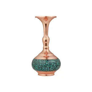 گلدان فیروزه کوبی مدل شلغمی کد20