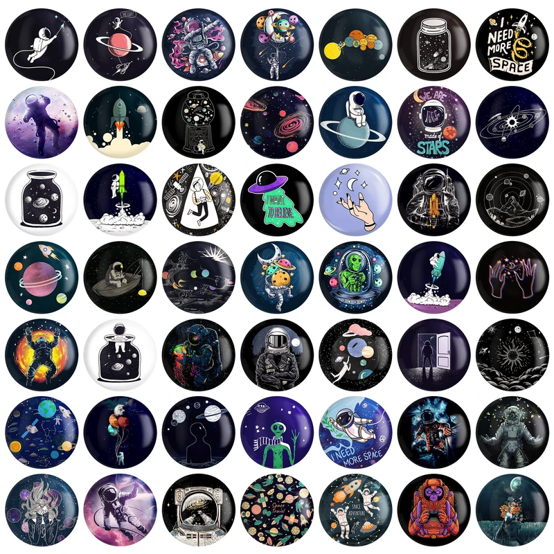 مگنت خندالو مدل آدم فضایی و فضانورد کد 71 بسته 49 عددی