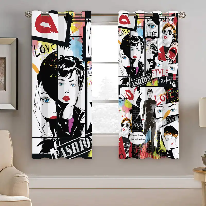 پرده نیروانا طرح چند رنگ دخترونه مدل مخمل کد 4007سایز 140×200 سانتی متر