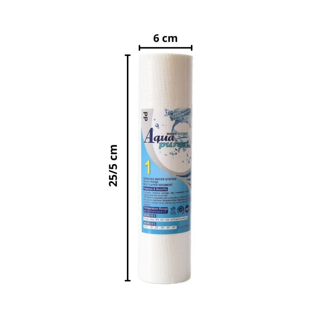 فیلتر دستگاه تصفیه آب آکوا پیورست مدل PP 100 SEDIMENT سری الیافی مجموعه 100 عددی