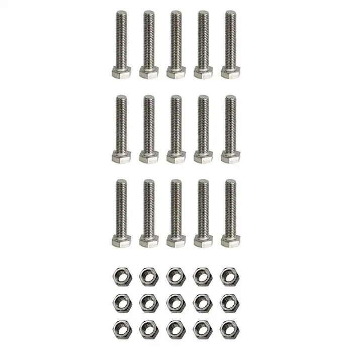 پیچ و مهره مدل Hex-12-60 مجموعه 30 عددی