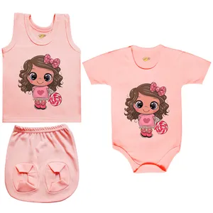 ست 3 تکه لباس نوزادی کارانس مدل PRSZS-3274