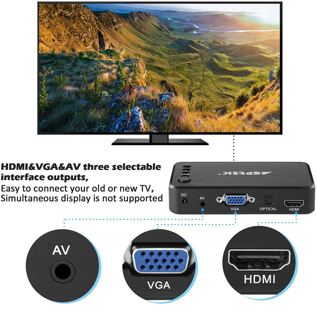 پخش کننده چند رسانه ای اجیپک مدل 1080p کد 5547