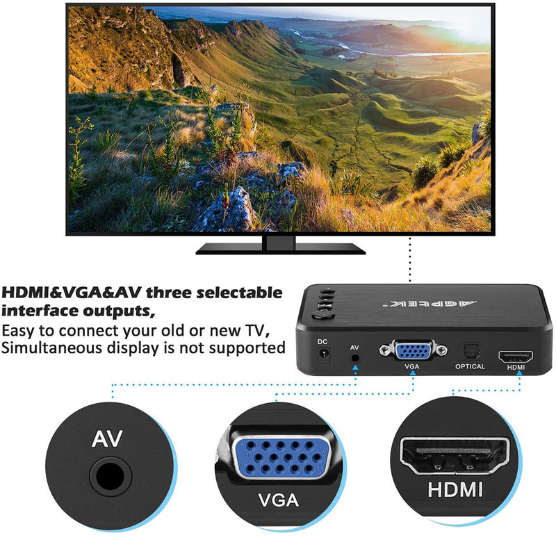 پخش کننده چند رسانه ای اجیپک مدل 1080p کد 5547