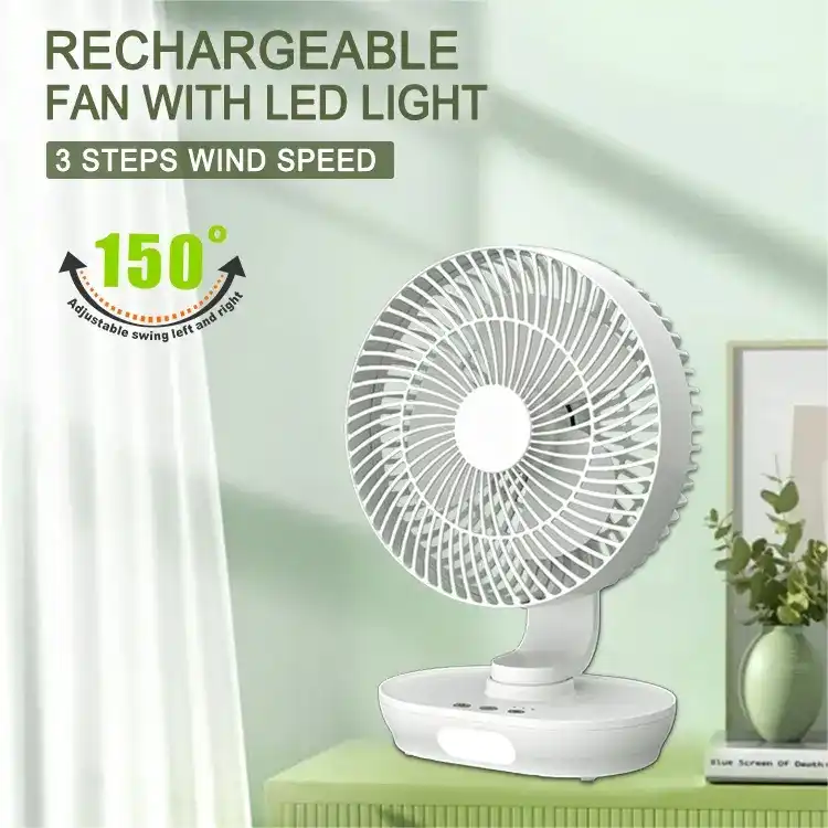 پنکه شارژی پارس اروند مدل گردان ظرفیت 3000 میلی آمپر ساعت