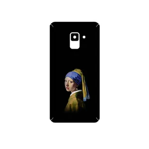MAHOOT Girl with a Pearl Earring of Vermeer Cover Sticker for Samsung Galaxy A8 2018