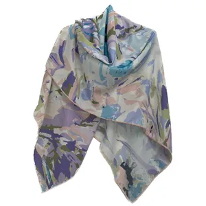 روسری زنانه مدل نخی چهارفصل قواره بزرگ کد 1669