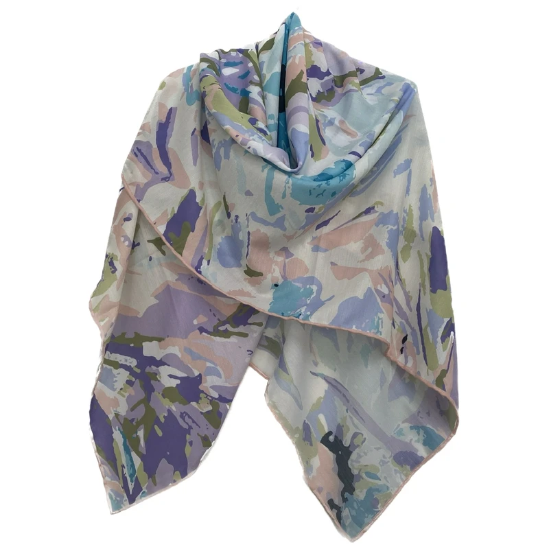 روسری زنانه مدل نخی چهارفصل قواره بزرگ کد 1669