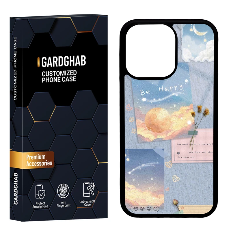 کاور گارد قاب مدل پشت گلس فانتزی مناسب برای گوشی موبایل اپل iPhone 13 Pro