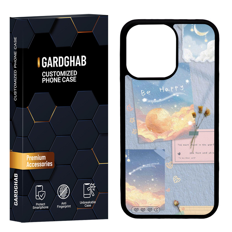 کاور گارد قاب مدل پشت گلس فانتزی مناسب برای گوشی موبایل اپل iPhone 13 Pro